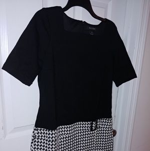 Black and white dress